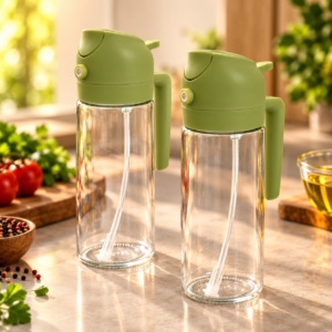 2-in-1 Oil Dispenser Spray Bottle Combo