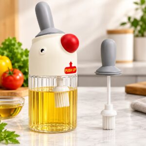 2-in-1 Oil Dispenser With Silicone Brush