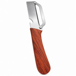 2-in-1 Vegetable Cutter & Bottle Opener with Wooden Finish Handle